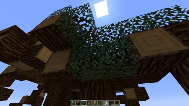 Как построить большое дерево в minecraft #11 смотреть онлайн