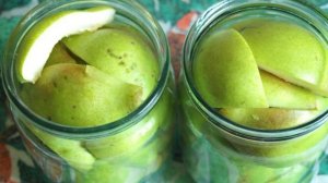 Груши консервированные в ванильном сиропе