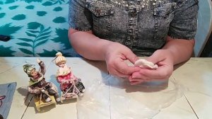 Ватная Игрушка. Мальчик на санках. Делаем молды и массу для лиц. МК 2.