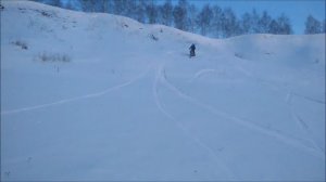 Питбайк 250см3 с самодельным гусеничным блоком и лыжей