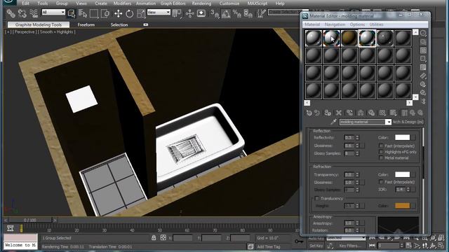 3ds Max tutorial - Interior Architectural Design: Bathroom part 8 смотреть онлайн