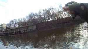 Рыбалка с микроджигом на набережных Москва-реки. Коломенская набережная-парк.