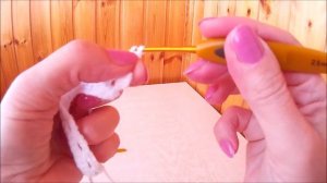 Простая кайма крючком для обвязки пледов, салфеток и т.п.  Border for binding blankets