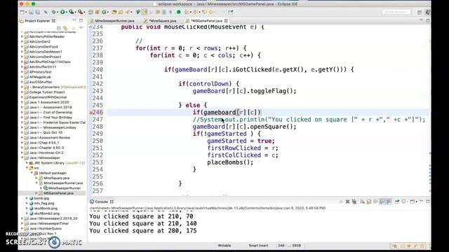 Java Minesweeper Adding Flag Behavior смотреть онлайн