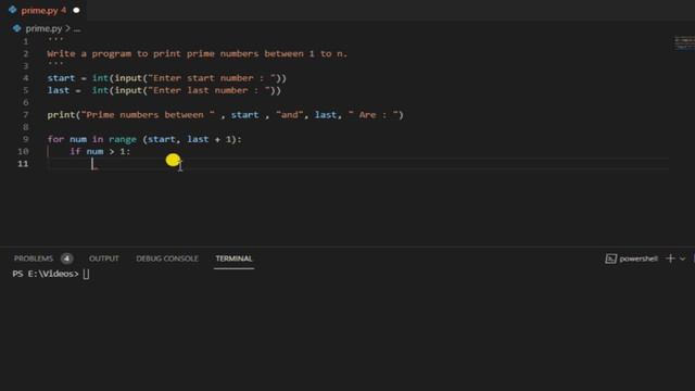 #12.2 Print prime numbers from 1 to n using Python | Python Programs | Python Interview Questions
