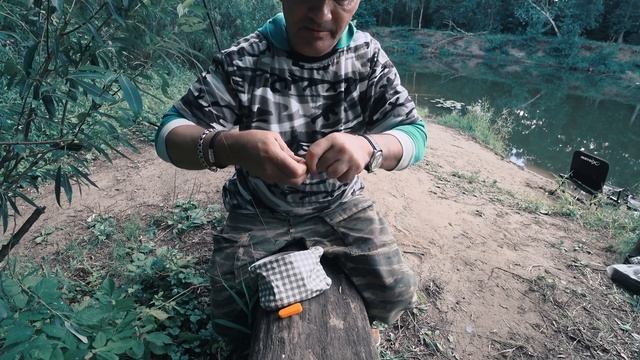 Отвод из ФИДЕРГАМА крупным планом⎮Узел морковка на плетенке