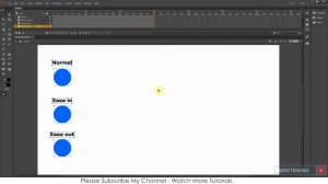 How to Apply Ease in, Ease out in Adobe Animate CC- Animate CC Tutorials for beginners
