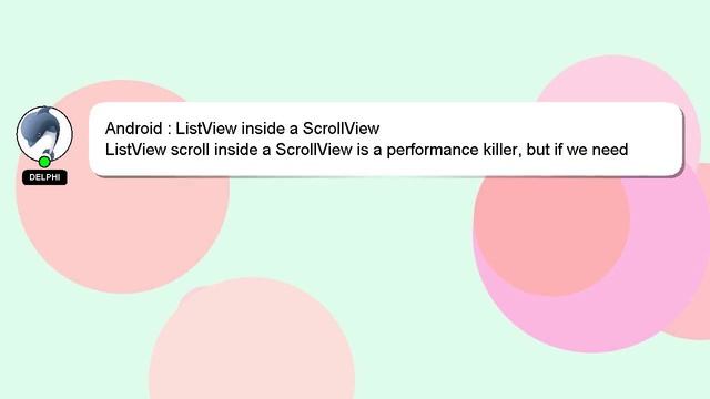 Android : ListView inside a ScrollView смотреть онлайн
