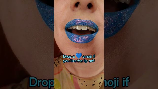 This lip art got 1M views on l G - drop a 💙 emoji if you enjoy it!