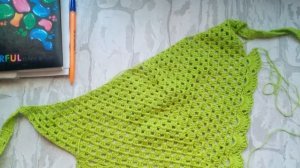 Косынка для дочки из alize bella На лето самое то....