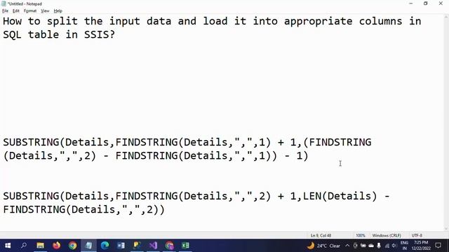 SSIS||Split the data in excel cell using Derived Column and load into right columns in SQL table смотреть онлайн