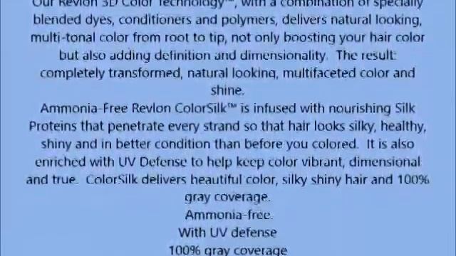 Revlon Colorsilk Beautiful Color, Medium Blonde 74 1 application смотреть онлайн