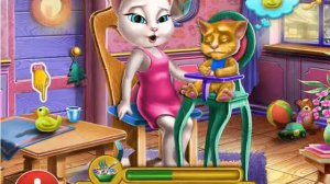 Говорящая Анжела Кормит Малыша. Моя Анжела. Игра для девочек