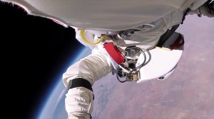 Прыжок из стратосферы глазами космонавта..