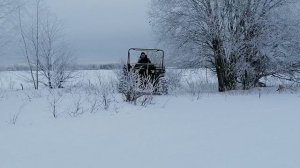 Зимние заезды с прицепом по целине 1 (январь 2024)