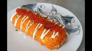 ЦАРСКИЙ САЛАТ на НОВОГОДНИЙ СТОЛ! Салат с тунцом и красной икрой. Рецепт салата на праздничный стол.