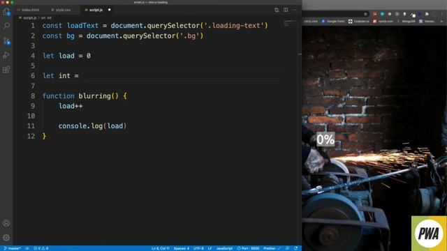 JavaScript Tutorial for Beginners #5 -- Blurry Loading