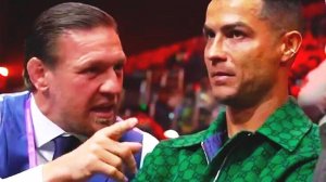 CRISTIANO RONALDO IGNORES HANDSHAKE from CONOR MCGREGOR as awkward ringside interaction goes viral