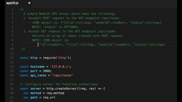 #golang #web_programming #striversity 07.03 - #67 - Writing a Simple API Server in NodeJS