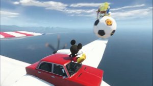 GTA 5 Mickey Mouse vs Minnie Mouse Water Ragdolls & Fails Ep.24 [Euphoria Physics]