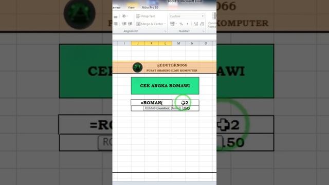 CEK ANGKA ROMAWI DI MS. EXCEL #belajarexcel #excelsolution #excel #tutorial #belajarexcel