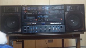 SHARP HK-9000(Z)BK.biggest ghettoblaster of Sharp