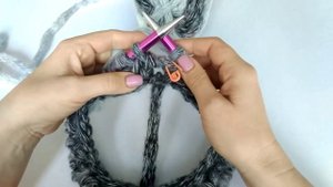 Снуд английской резинкой в один оборот. Мастер класс. Mother's Knitting