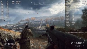 i7 3770 vs i5 10400F gaming test