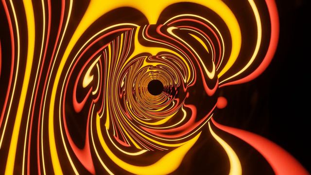 Abstract Background Video 4k VJ LOOP NEON Gold Red Black Metallic Tunnel Wave Screensaver смотреть онлайн