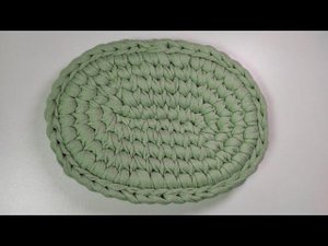 Овальное донышко крючком