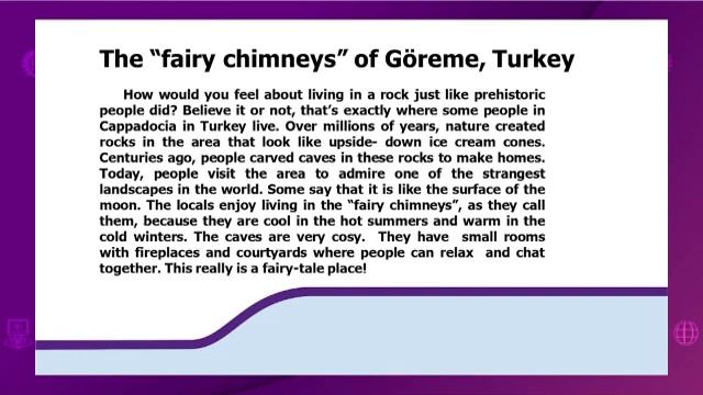 Английский язык. 9 класс. Talking about places /19.11.2020/ смотреть онлайн