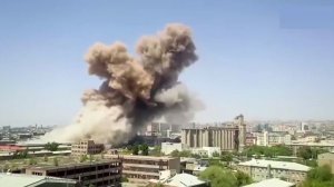 Склад фейерверков взорвался в Ереване. Армения.