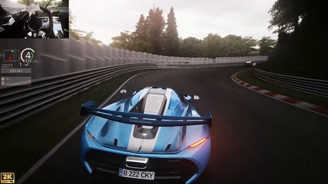 Koenigsegg Jesko 2023 - Nürburgring - Touristenfahrten - Tail Cam - AC