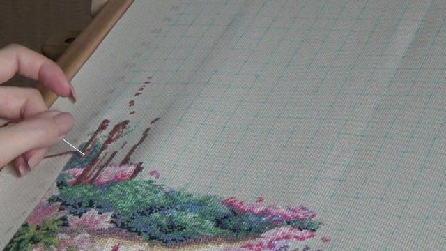 Процесс вышивки крестом,организация работы и болтовня.
