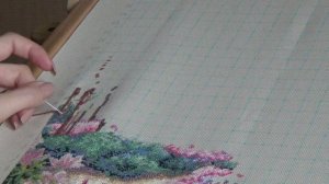 Процесс вышивки крестом,организация работы и болтовня.
