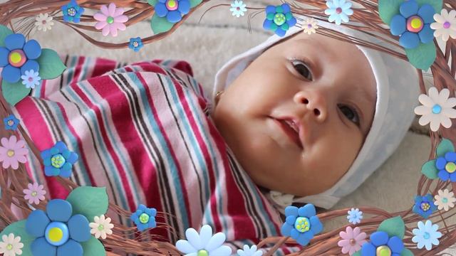 Красивая цветочная рамка для видео или фото на прозрачном фоне (с альфа каналом) смотреть онлайн