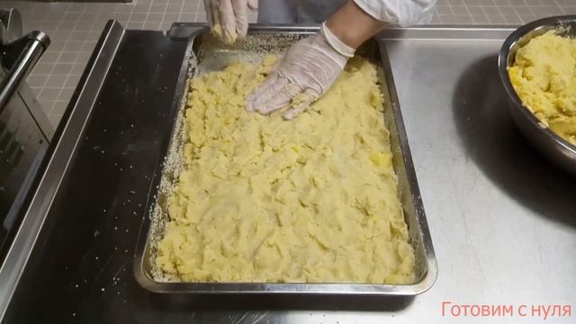 Запеканка с фаршем,помидорами и картофелем
