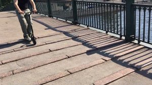 Дертовый самокат на надувных колесах для города DIRT TEMPISH : На 2 й минуте интереснее