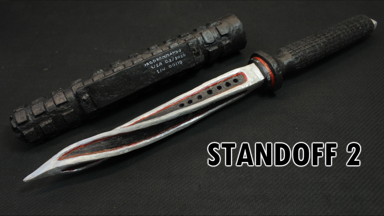 3Д РУЧКА/ Делаем нож JKOMMANDO из игры STANDOFF 2 /Сделай сам.mp4 ...