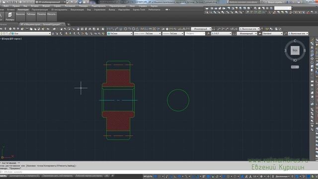 [Сборочный чертеж в AutoCAD] Чертеж шестерни или как начертить шестерню в Автокад часть 1