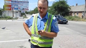 ГАИ забирает зарегистрированный скутер