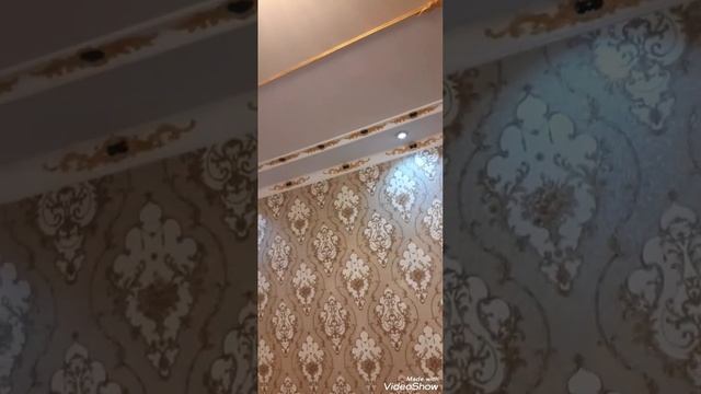 Обой потолок гипсокартон МДФ Wallpaper plasterboard ceilings design