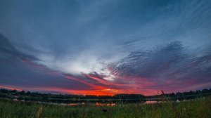 Закат в тишине над озером 2024.07.18 [2K]