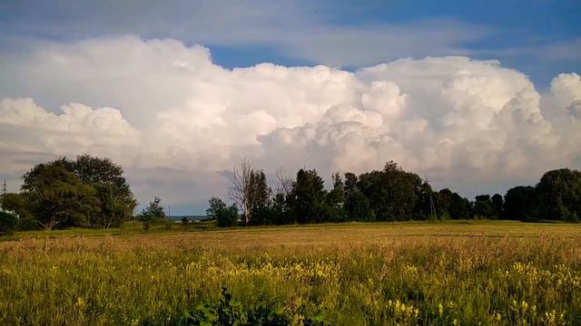 Небо перед грозой. Украина, черниговская обл. Таймлапс Sky Wind Clouds Timelapse смотреть онлайн
