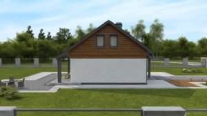 Z7 Компактный дом с двускатной крышей — выгодный, функциональный и практичный