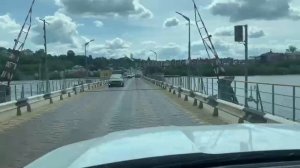 Понтонный мост в Павлово Нижегородской области