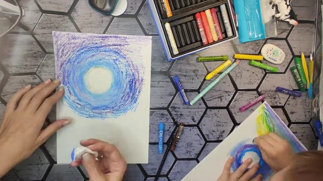 Корова масляной пастелью. Детское творчество смотреть онлайн