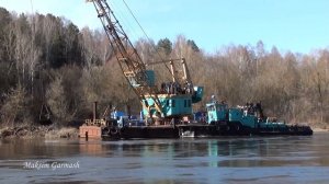 Углубление русла Немана. "Неманский-6" - в работе