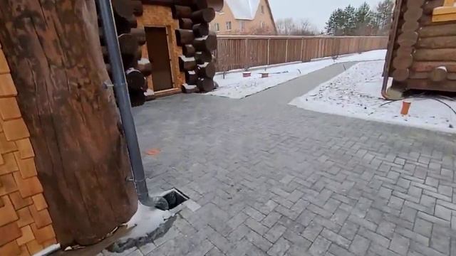 Монтаж системы снеготаянья