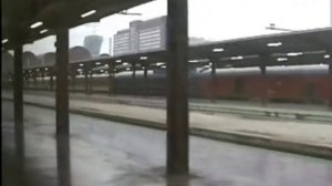 Madrid Chamartin Station 1993 in the early morning